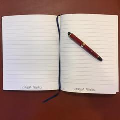 Calf Note Book | Guest Book | Vertical Format | Lined Pages | Gilt Edges | Made in England | Charing Cross and Co