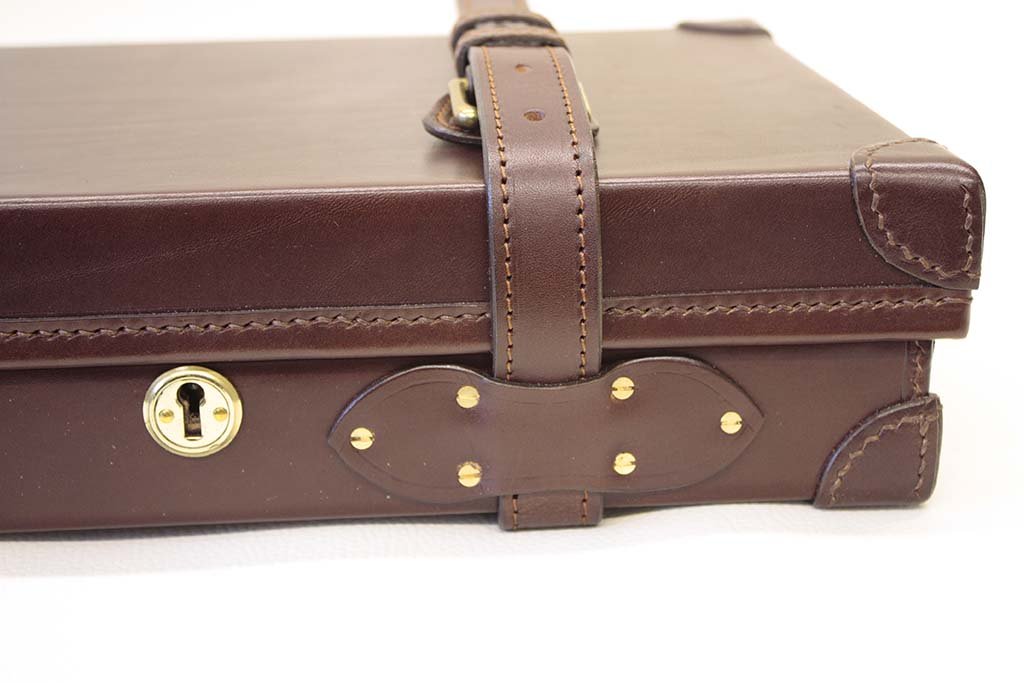 Bespoke Gun Box | Custom Gun Box | English Bridle Leather | Suede Lining | Hand Stitched and Handmade in England | Sterling and Burke-Gun Sleeve-Sterling-and-Burke