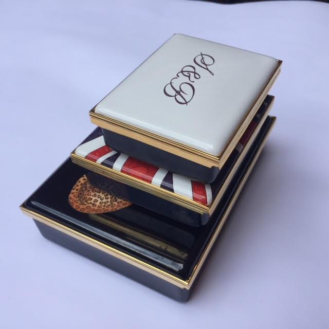 Halcyon Days Custom 5 Inch Enamel Box, Bespoke Order-Enamel Box-Sterling-and-Burke