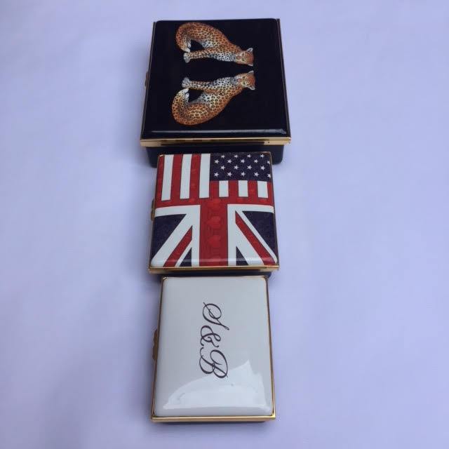 Halcyon Days Custom 5 Inch Enamel Box, Bespoke Order-Enamel Box-Sterling-and-Burke