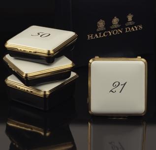 Halcyon Days Custom 3", 4" and 5" Enamel Box, Bespoke Order-Enamel Box-Sterling-and-Burke