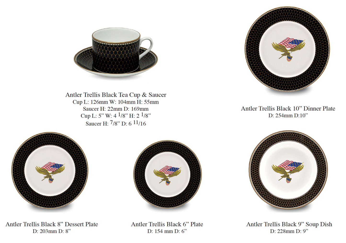 Halcyon Days Star Spangled Banner Cufflinks in Gold-Enamel Cufflinks-Sterling-and-Burke