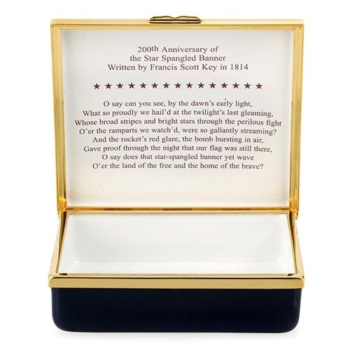 Halcyon Days Star Spangled Banner Custom Enamel Box-Enamel Box-Sterling-and-Burke