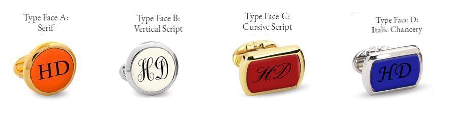Halcyon Days Custom Monogram Enamel Cufflinks-Cufflinks-Sterling-and-Burke