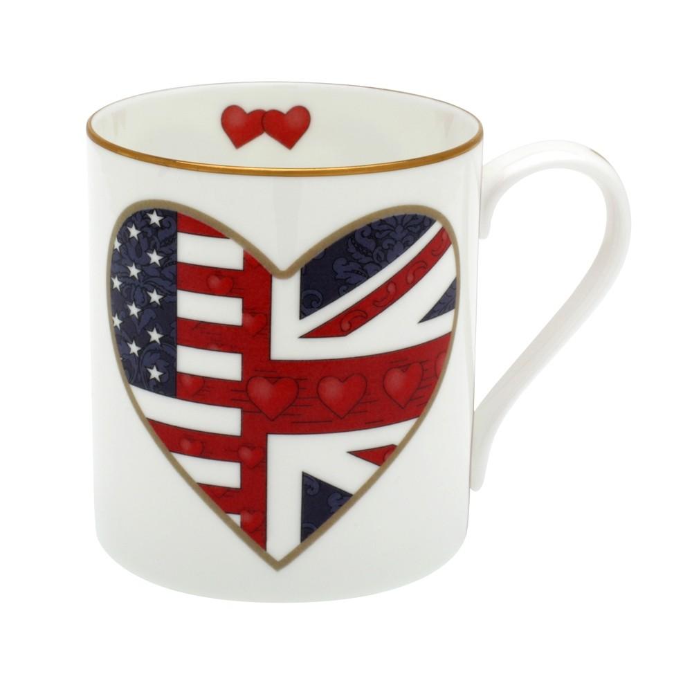 Halcyon Days Very Special Relationship Mugs, Set of 2-Bone China-Sterling-and-Burke