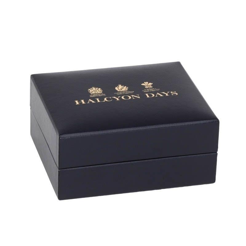 Halcyon Days Christmas Ice Skating Enamel Box