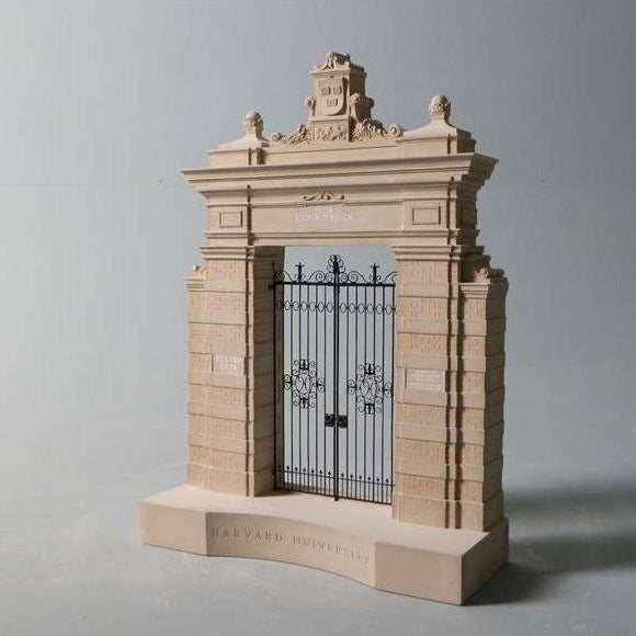 Harvard University Architectural Sculpture | Custom Harvard Bookend Plaster Model | Extraordinary Quality and Detail | Made in England | Timothy Richards-Desk Accessory-Sterling-and-Burke