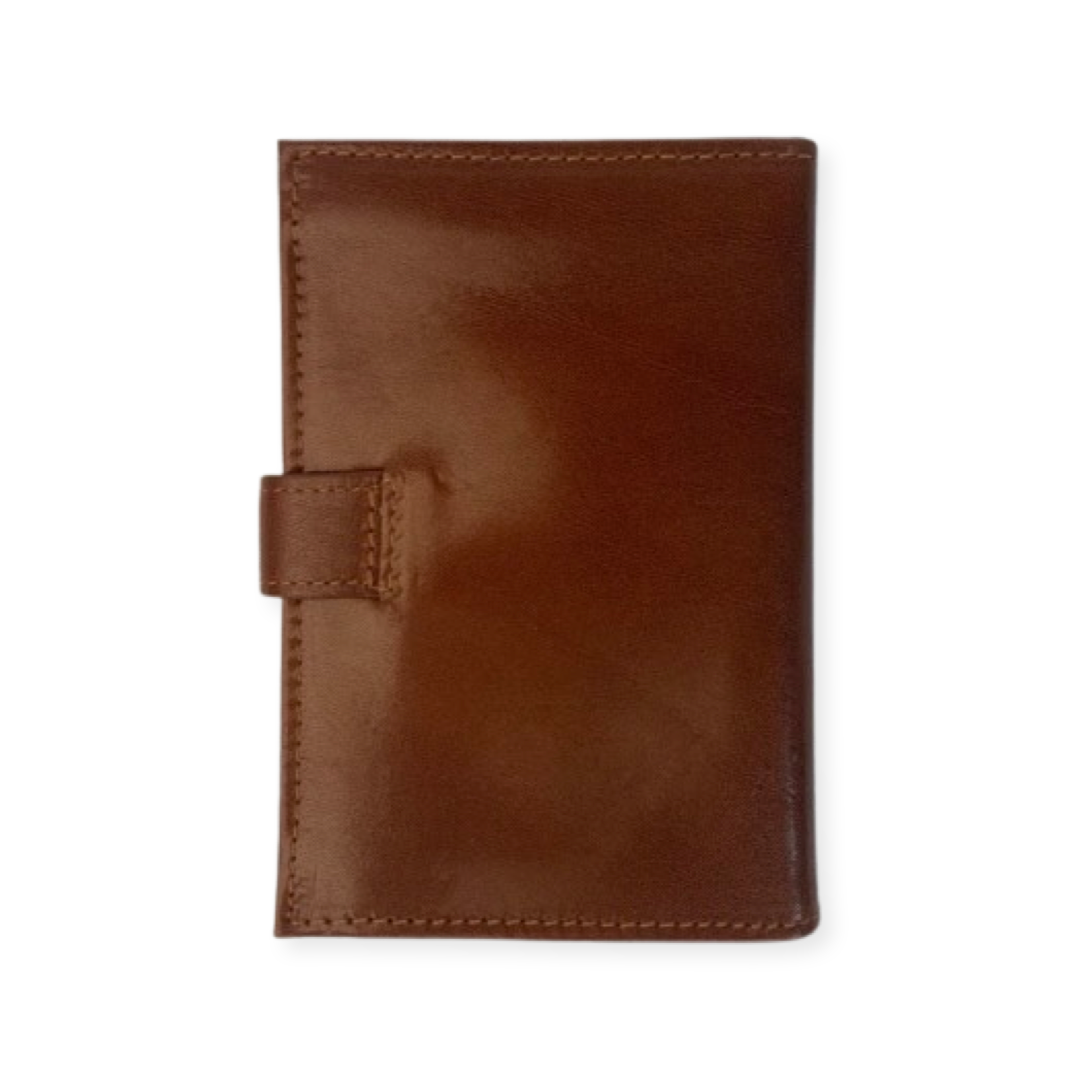 Charing Cross Leather Card Case with Snap Closure | Highland Calf Leather