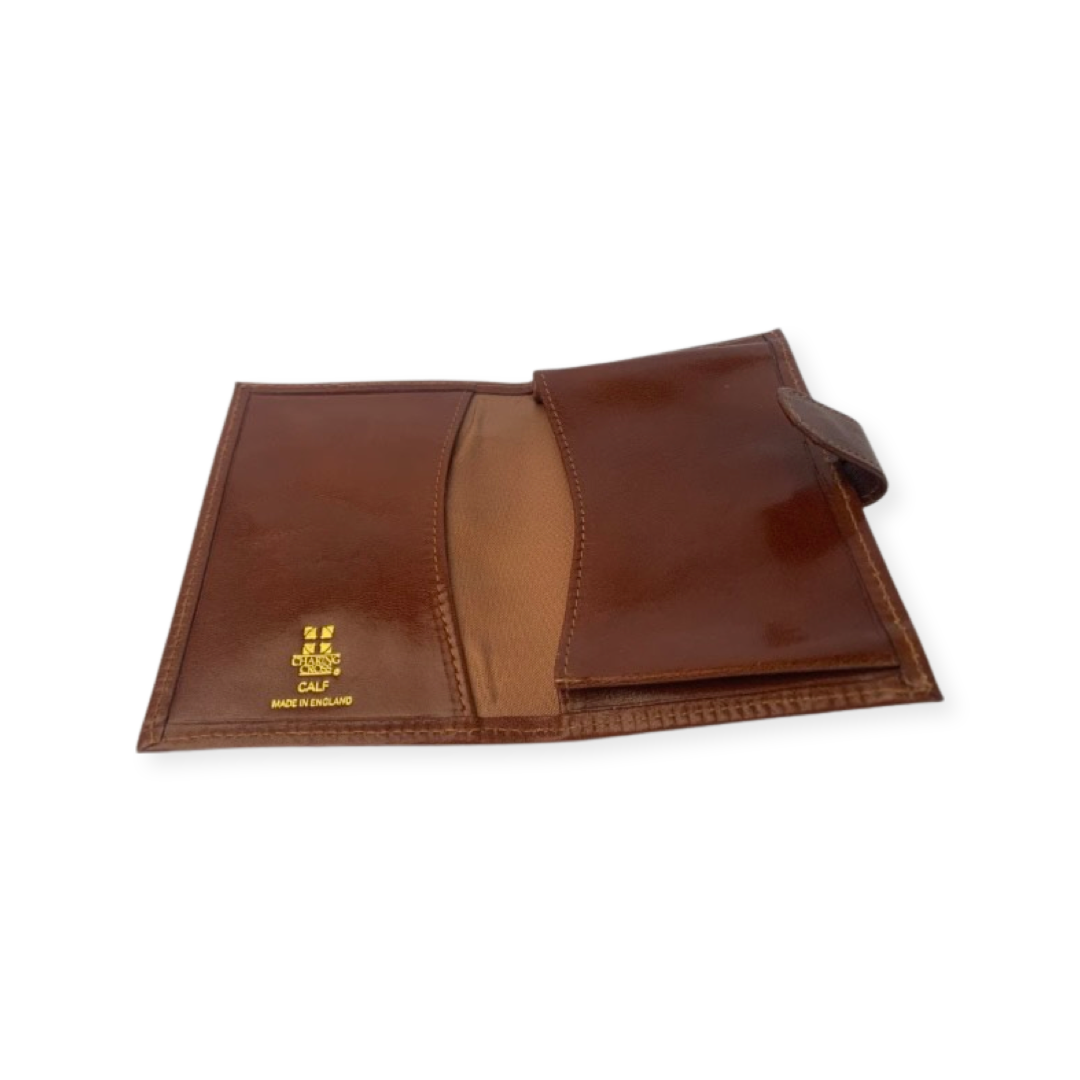 Charing Cross Leather Card Case with Snap Closure | Highland Calf Leather