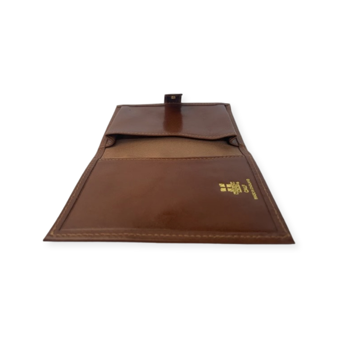 Charing Cross Leather Card Case with Snap Closure | Highland Calf Leather