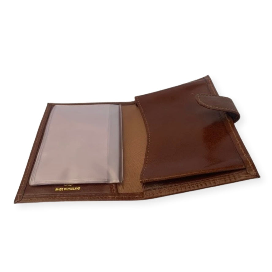 Charing Cross Leather Card Case with Snap Closure | Highland Calf Leather