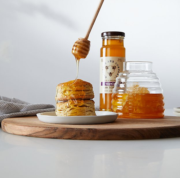 Glass Honey Pot No.2 | Bespoke Production | Engraved Message | Made in USA | Studio Burke Corporate Gifting