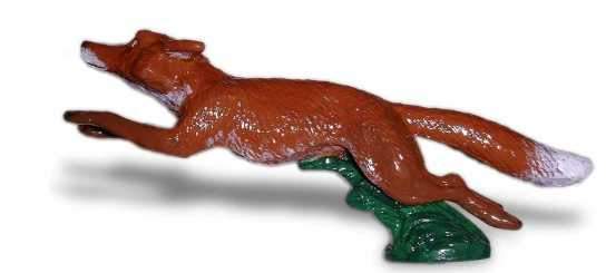 Hood Ornament | Running Fox | Large | Mascot / Hood Ornament | 2 1/2 by 6 Inches | Made in England-Hood Ornament-Sterling-and-Burke