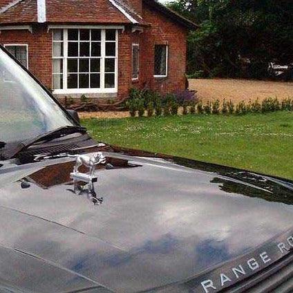 Mascot Hood Ornament | Queen Elizabeth's Labrador Retriever Dog with Pheasant | Car Mascot | 4 by 6 Inches | Made in England