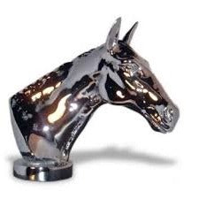 Hood Ornament | Hunter Horse Head | Mascot / Hood Ornament | 3 by 3 Inches | Made in England