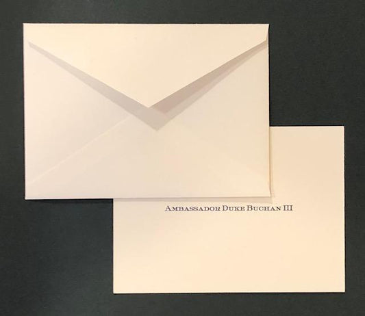 Bespoke Stationery | Gift Card and Envelope Set | Hand Engraved Bespoke Monogram | Sterling and Burke Ltd-Custom Stationery-Sterling-and-Burke