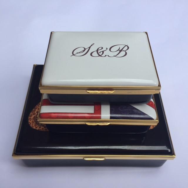 Halcyon Days Custom 3", 4" and 5" Enamel Box, Bespoke Order-Enamel Box-Sterling-and-Burke