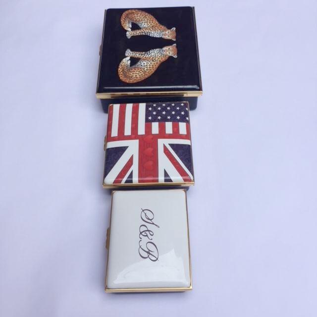 Halcyon Days Custom 3", 4" and 5" Enamel Box, Bespoke Order-Enamel Box-Sterling-and-Burke