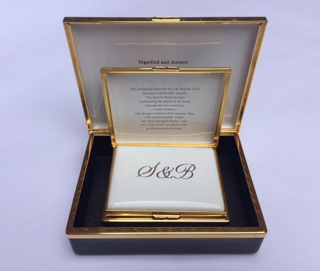 Halcyon Days Custom 3", 4" and 5" Enamel Box, Bespoke Order-Enamel Box-Sterling-and-Burke