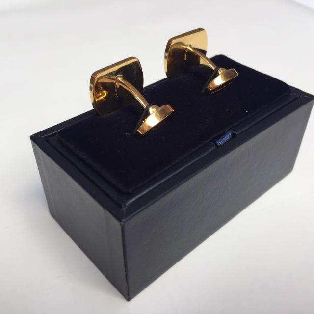 Halcyon Days Custom Monogram Enamel Cufflinks-Cufflinks-Sterling-and-Burke