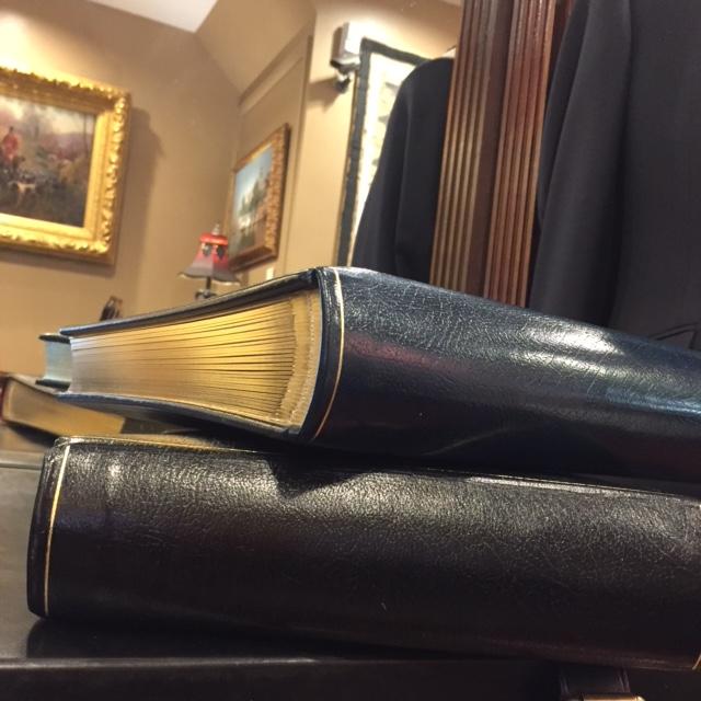 Custom Order for the Segura Family - Charing Cross Photo Album | Calf Leather | Navy | 15 1/2 by 11 Inches | Made in England-Photo Album-Sterling-and-Burke