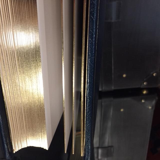 Custom Order for the Segura Family - Charing Cross Photo Album | Calf Leather | Navy | 15 1/2 by 11 Inches | Made in England-Photo Album-Sterling-and-Burke