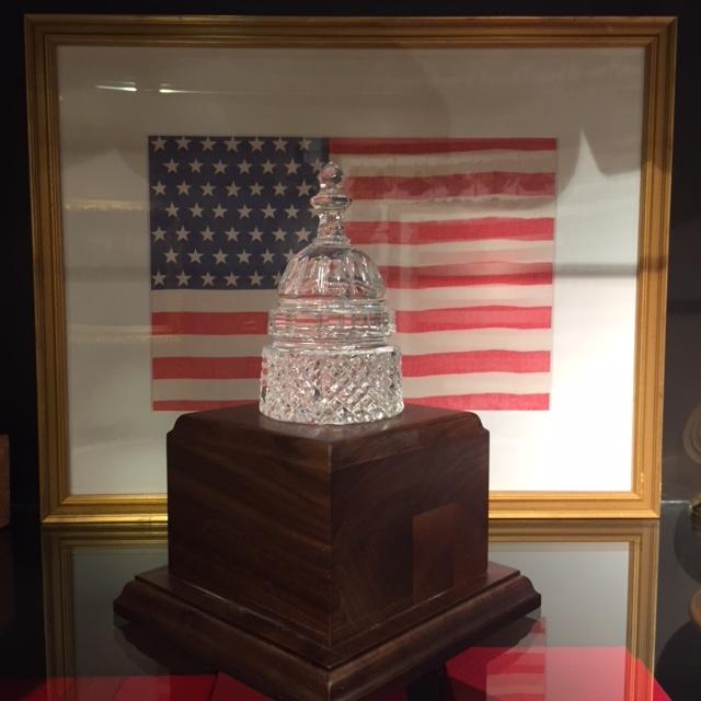 Waterford Crystal Capitol Dome Paperweight / Award-Crystal-Sterling-and-Burke
