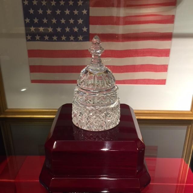 Waterford Crystal Capitol Dome Paperweight / Award-Crystal-Sterling-and-Burke