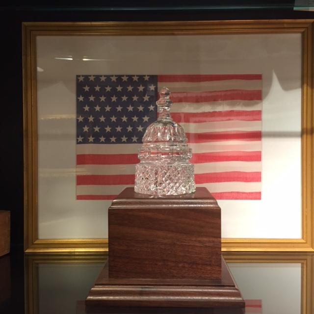 Waterford Crystal Capitol Dome Paperweight / Award-Crystal-Sterling-and-Burke