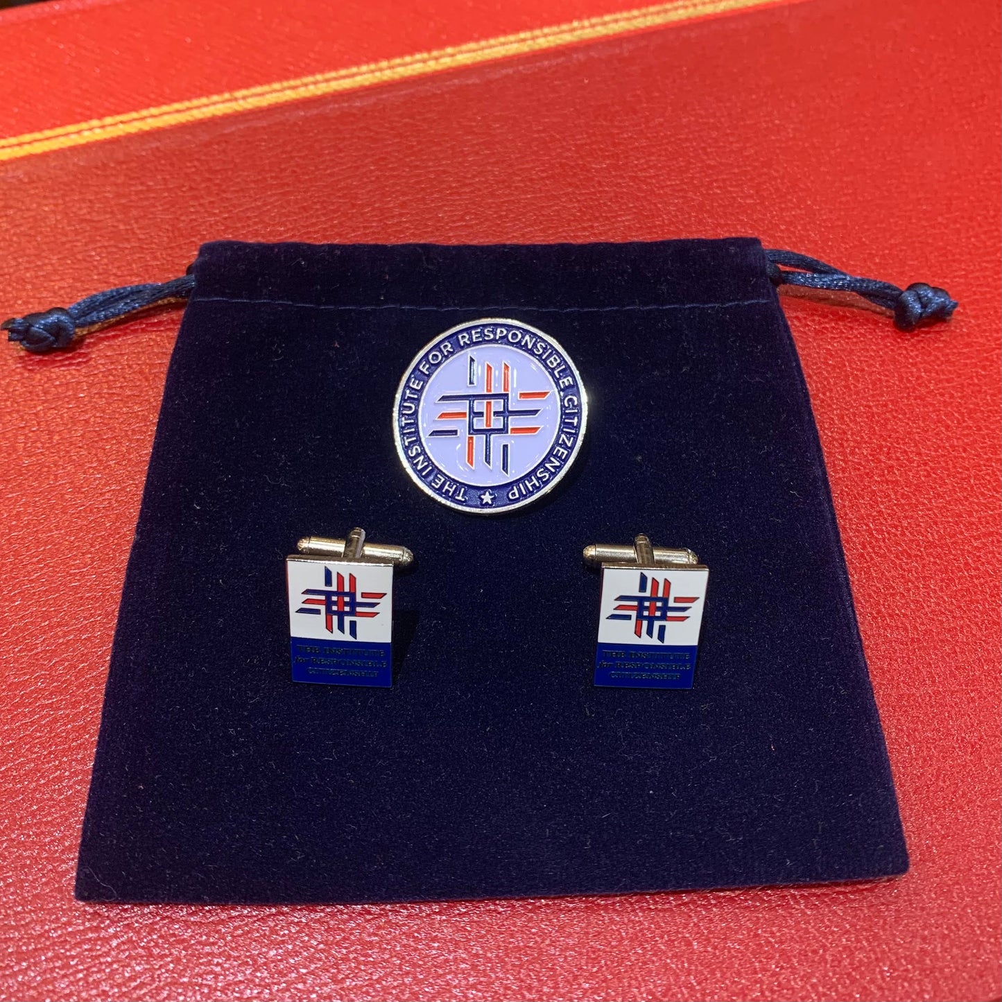 Custom Cufflinks | The Institute for Responsible Citizenship | July 2022 | Deposit