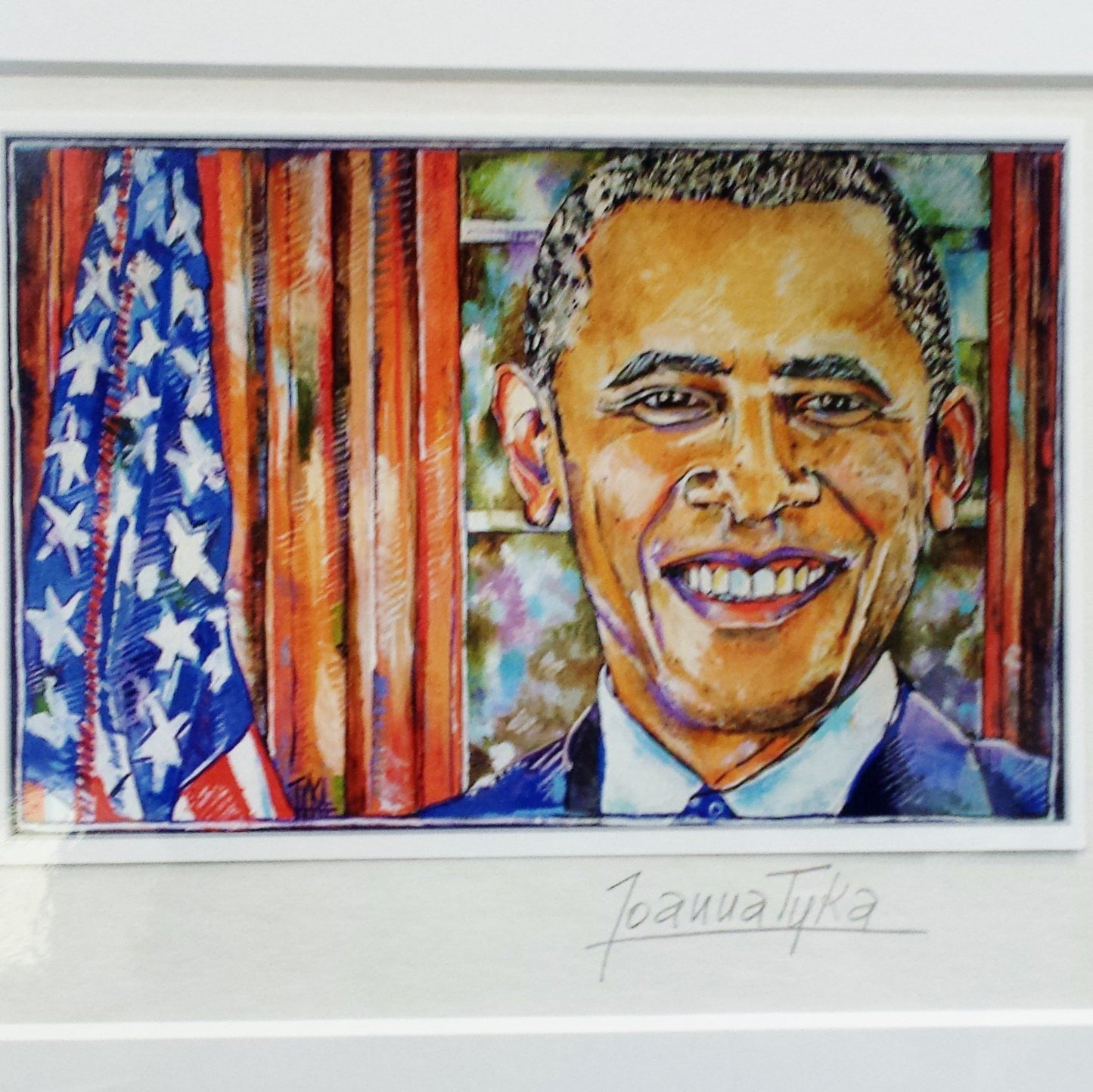 Art | Mr. President | Giclee by Joanna Tyka | 14" x 11"-Giclee Print-Sterling-and-Burke