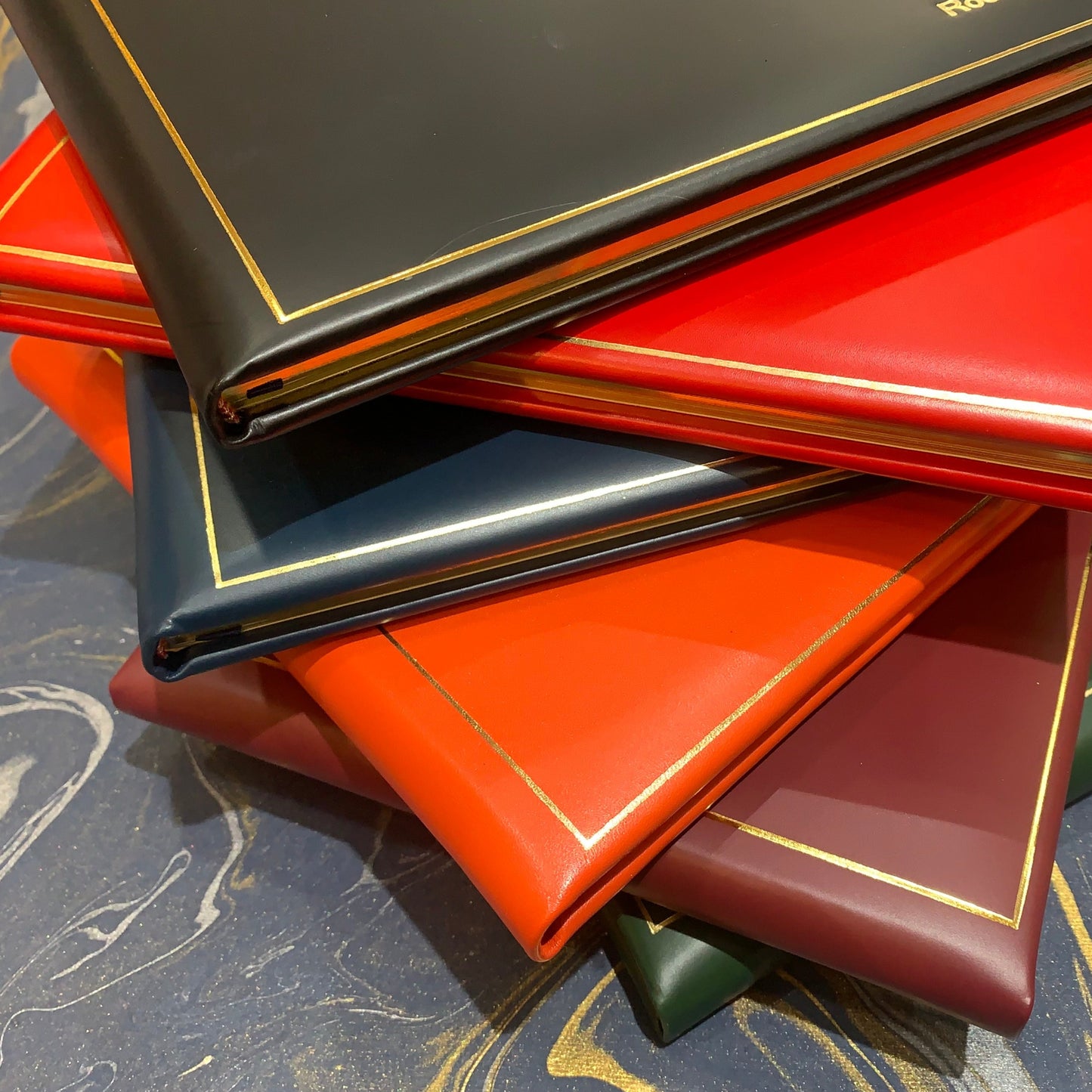 Joseph Gawler’s Sons | Funeral Service Guest Book | Small No.1 | Calf Leather with Full Name Engraved in Gold