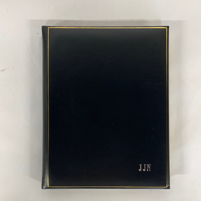 GOLD STAR GIFT No.5 Federal Blue Leather Manuscript Book with Customizations