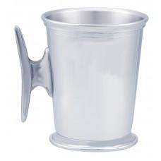Julep Cup 3 | 4" High | 10 oz. | Pewter Julep Cup | Cleat Handle | Nautical Cup | Made in USA | Club, Association, Christening Gift-Julep Cup-Sterling-and-Burke