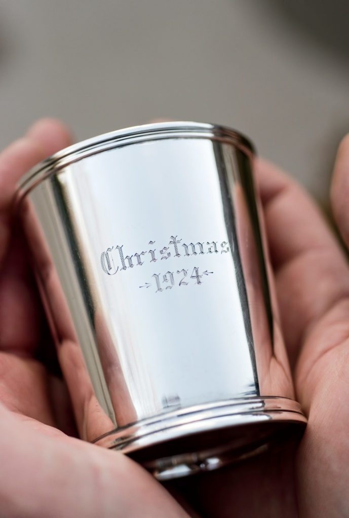 Julep Cup | Hand Engraving Samples | Garden and Gun | Julep Cup Collection | Dennis Meade-Julep Cup-Sterling-and-Burke