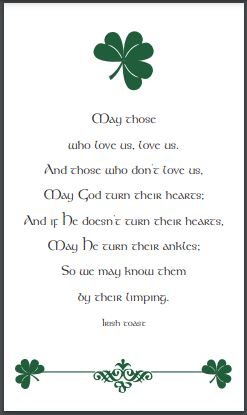 Bespoke Stationery | Kevin Cirilli | Irish Prayer | Off Set Printing