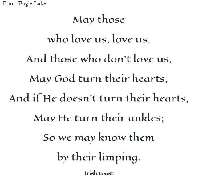 Bespoke Stationery | Kevin Cirilli | Irish Prayer | Off Set Printing