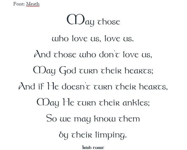 Bespoke Stationery | Kevin Cirilli | Irish Prayer | Off Set Printing