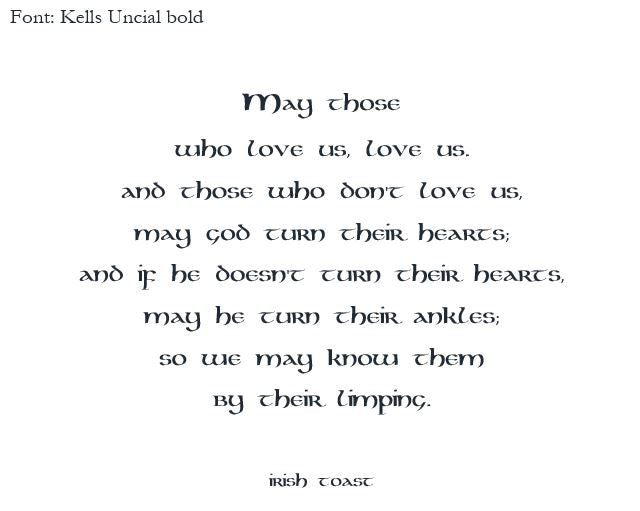 Bespoke Stationery | Kevin Cirilli | Irish Prayer | Off Set Printing