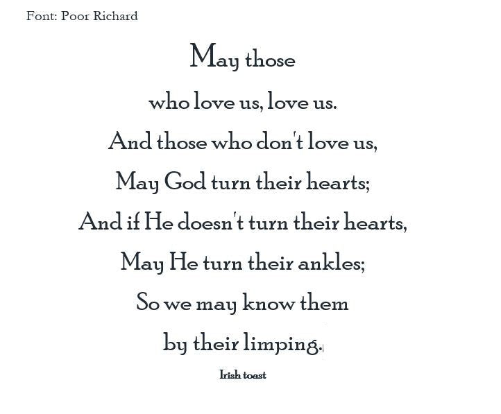 Bespoke Stationery | Kevin Cirilli | Irish Prayer | Off Set Printing