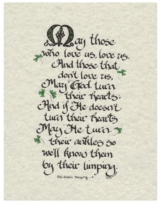 Bespoke Stationery | Kevin Cirilli | Irish Prayer | Off Set Printing