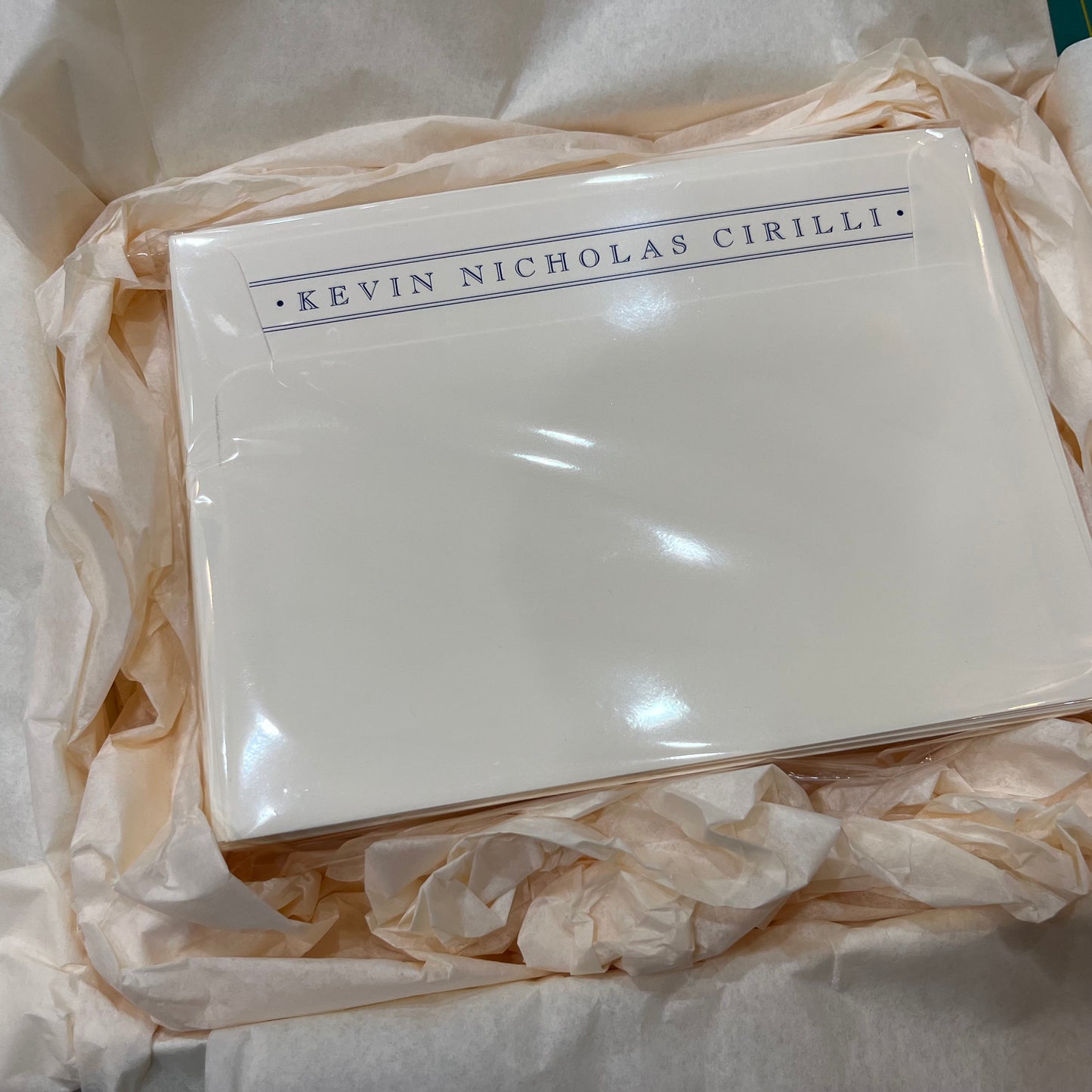 Bespoke Stationery | Kevin Cirilli | Large Correspondence Card & Envelope Sets | Hand Engraved