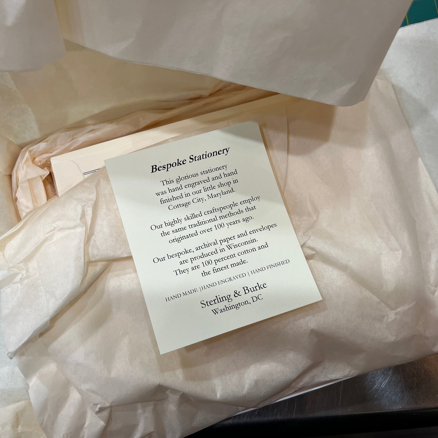 Bespoke Stationery | Kevin Cirilli | Large Correspondence Card & Envelope Sets | Hand Engraved