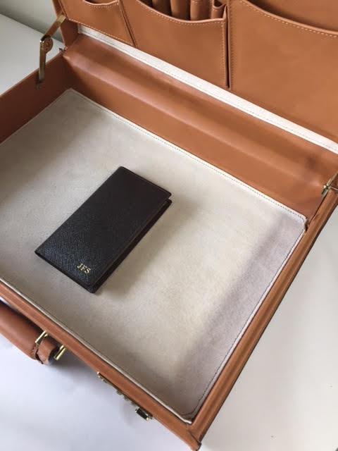 Attache Case | Belting Leather | Monroe Classic | 5 Inch Attache | Korchmar | Black or Tan-Attache-Sterling-and-Burke