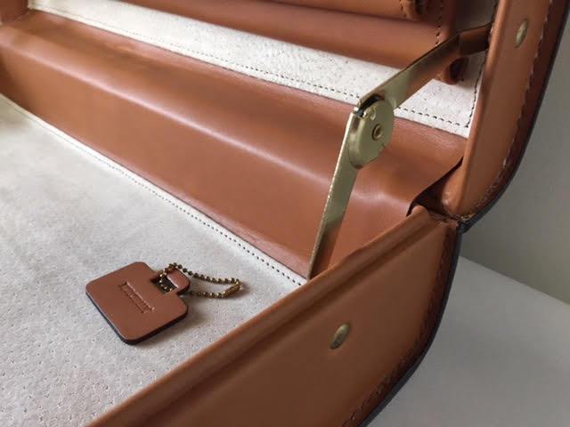 Attache Case | Belting Leather | Monroe Classic | 5 Inch Attache | Korchmar | Black or Tan-Attache-Sterling-and-Burke