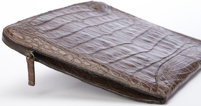 Authentic American Alligator Zip Portfolio | Hand Made in America | Sterling and Burke-Korchmar Business-Sterling-and-Burke