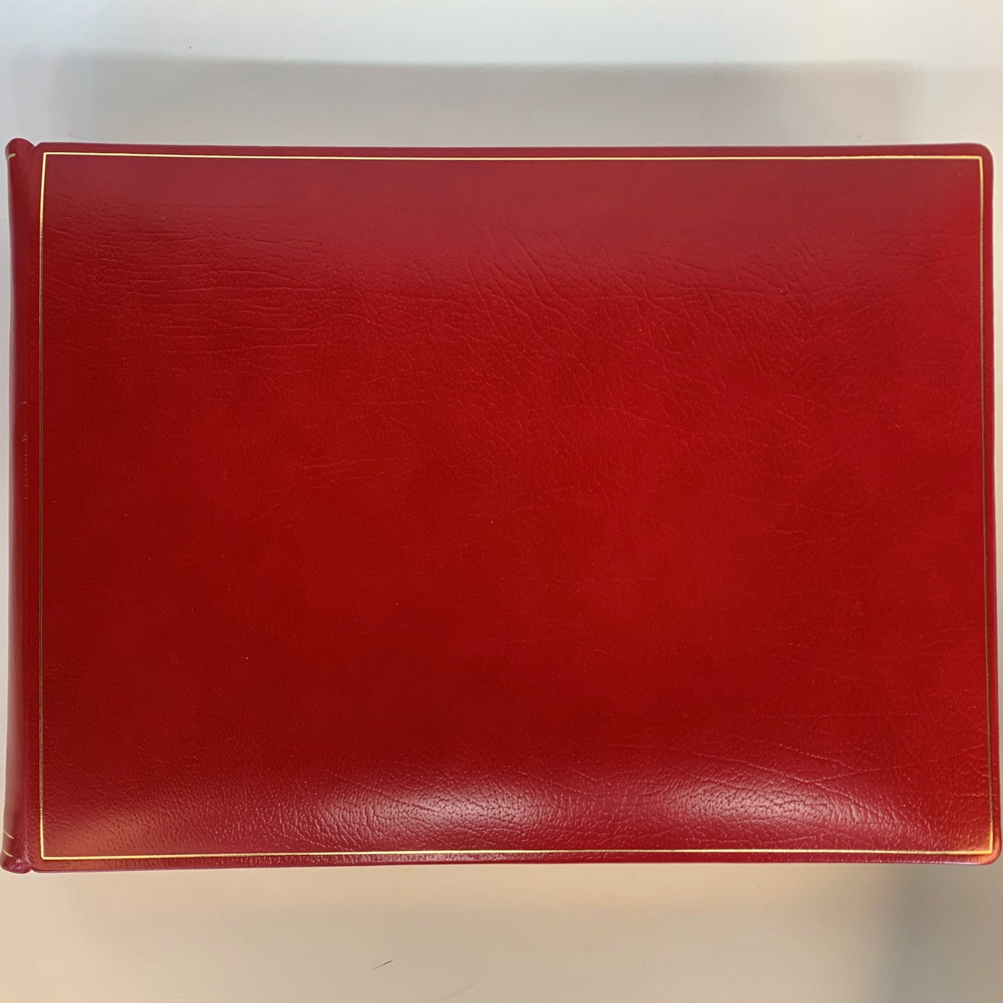 Leatherbound Photo Albums | Calf Leather | Thick Pages | Gold Edges | Scarlet Red Leather