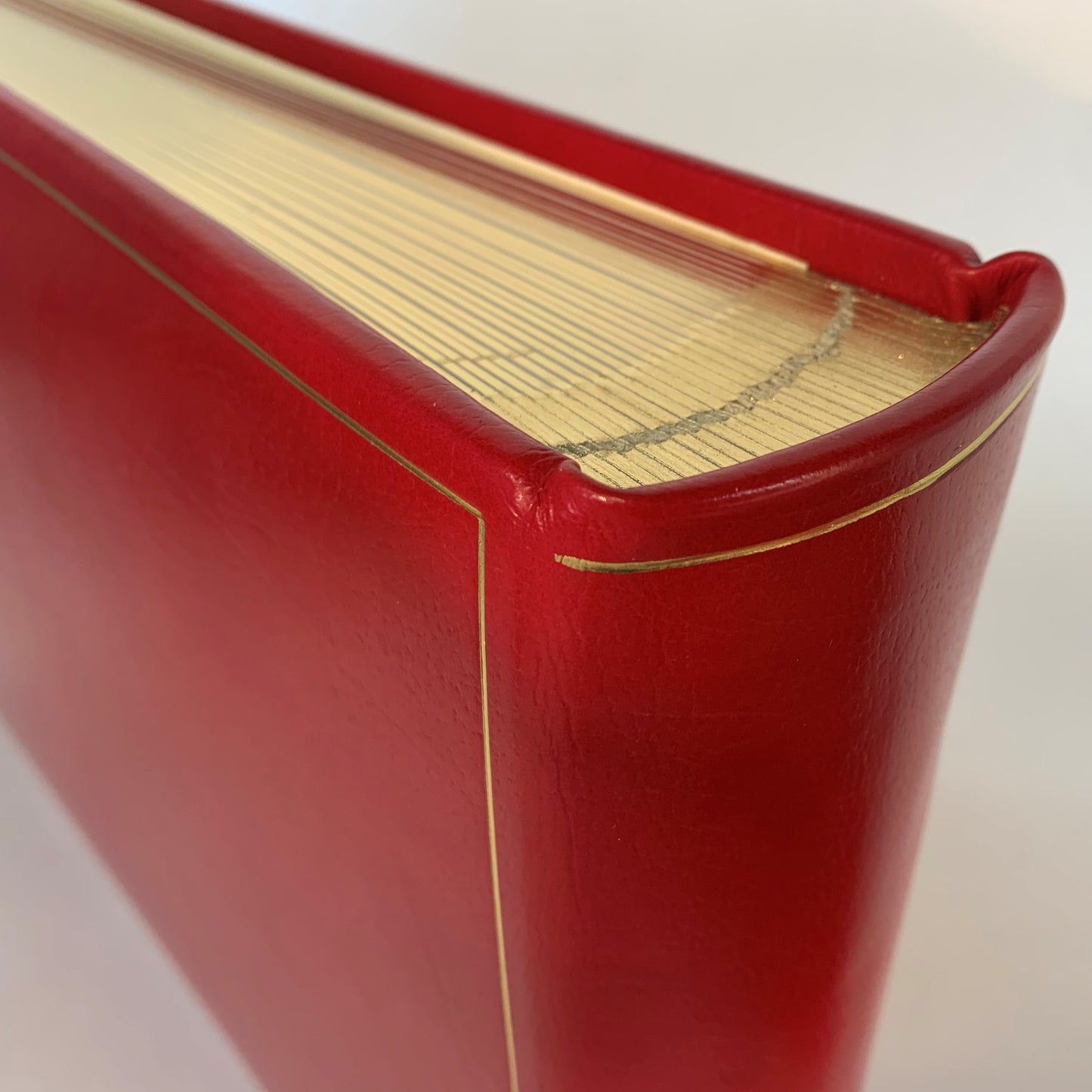 Leatherbound Photo Albums | Calf Leather | Thick Pages | Gold Edges | Scarlet Red Leather