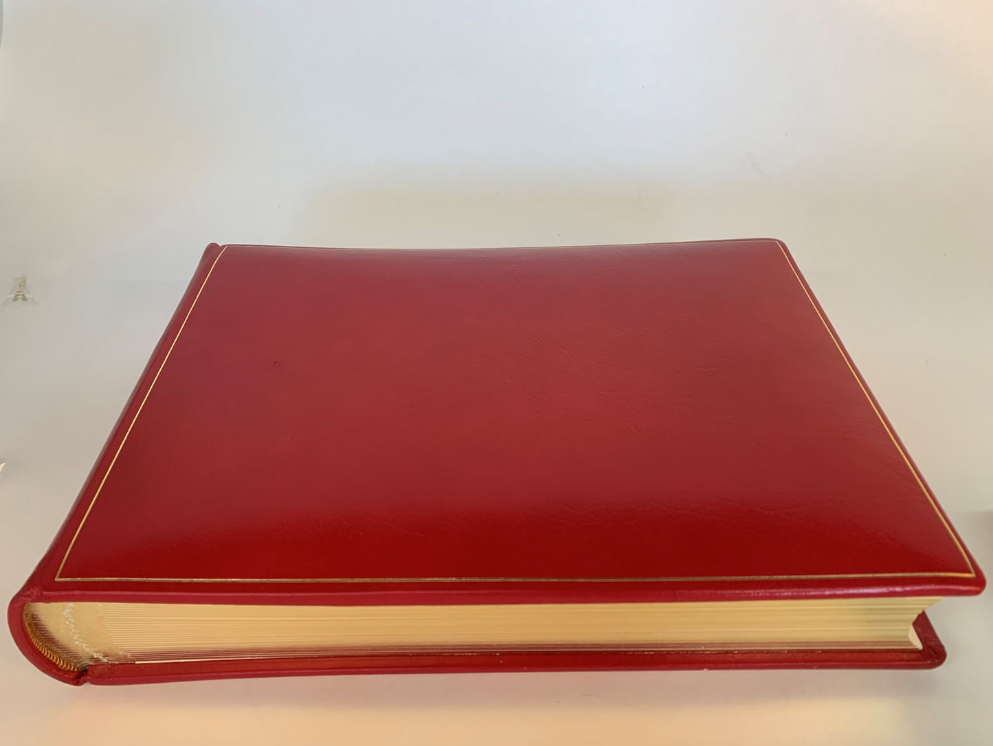 Leatherbound Photo Albums | Calf Leather | Thick Pages | Gold Edges | Scarlet Red Leather