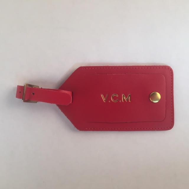 Leather Luggage Tag | Luggage Tag | Made in England | Red, Green, Blue Leather | Charing Cross-Luggage Tag-Sterling-and-Burke